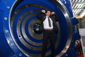Brian Prochaska posing in front of pump